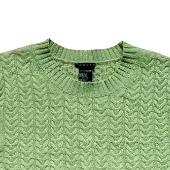 Theory Green Cashmere Sweater | Size XS - Picture 3 of 6